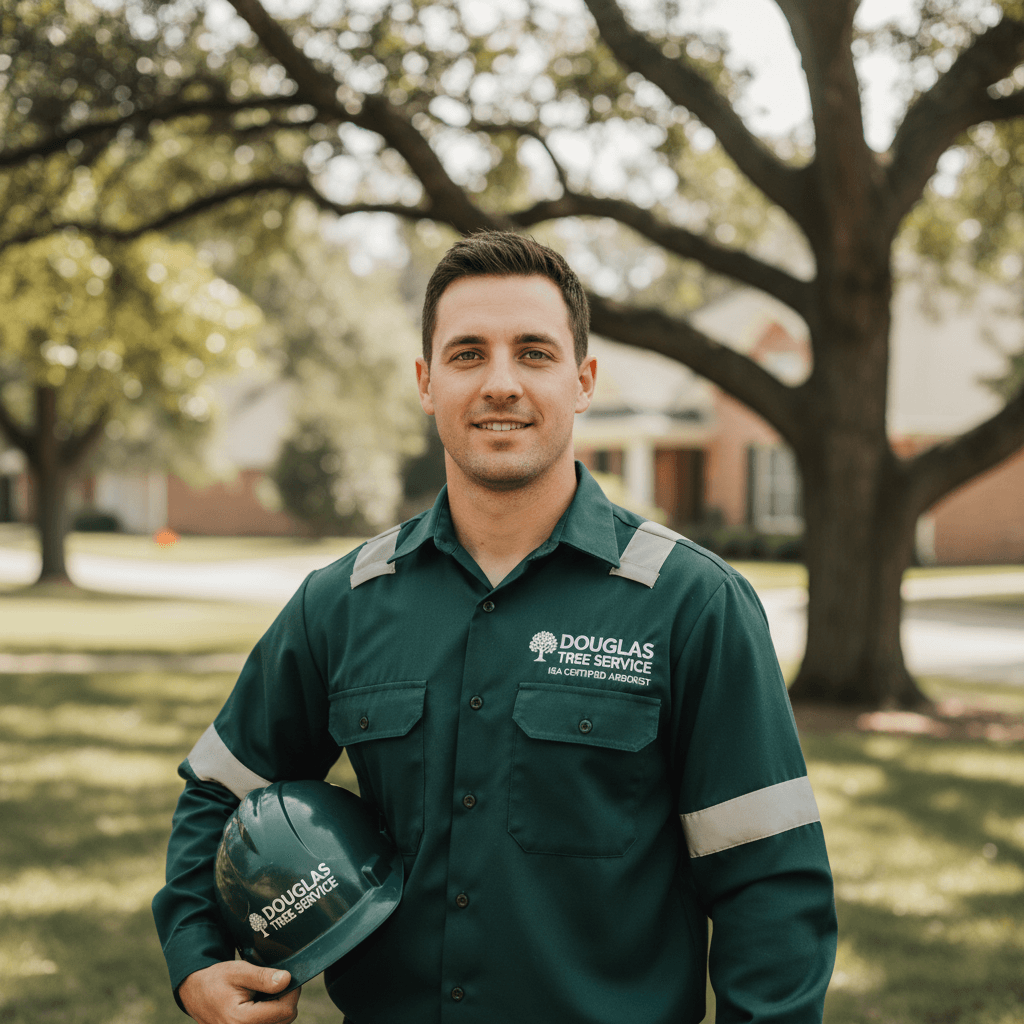 Douglas Tree Service uniformed crew member