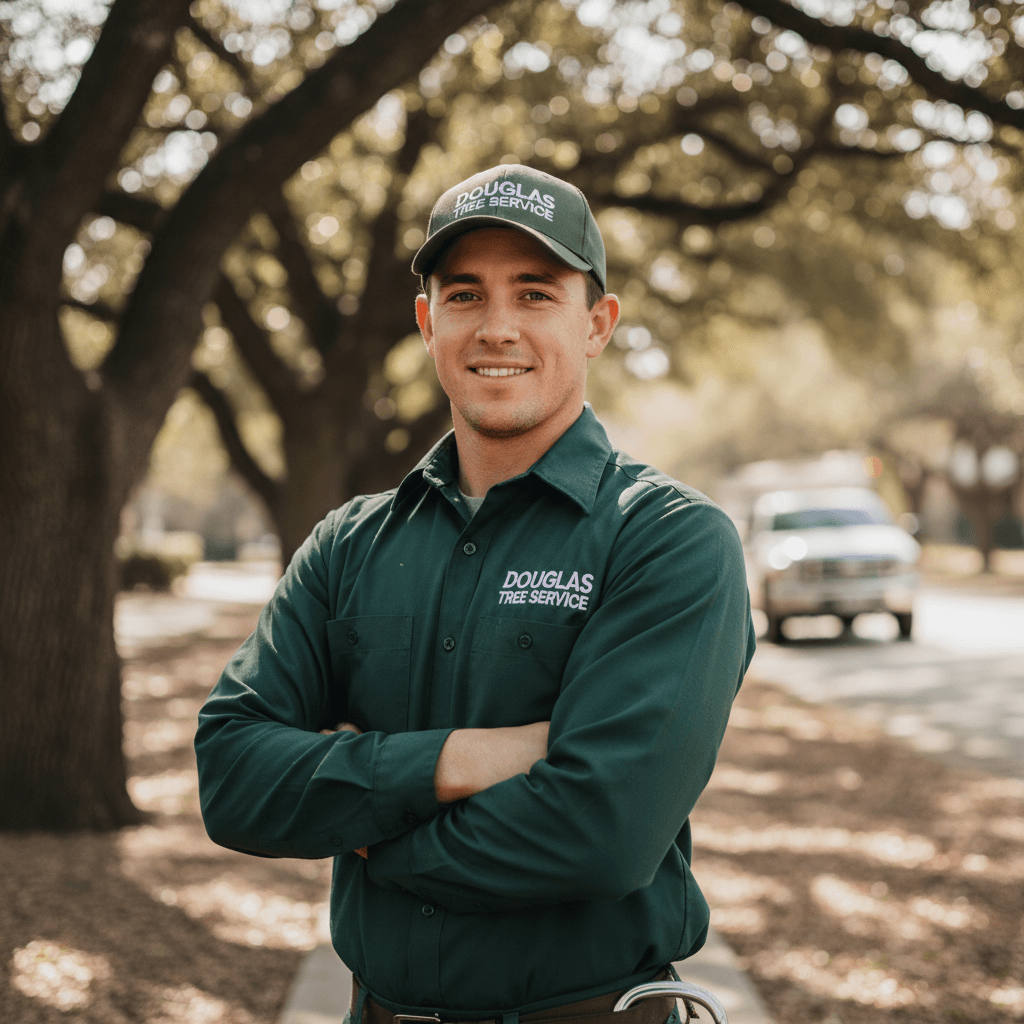 Douglas Tree Service uniformed professional