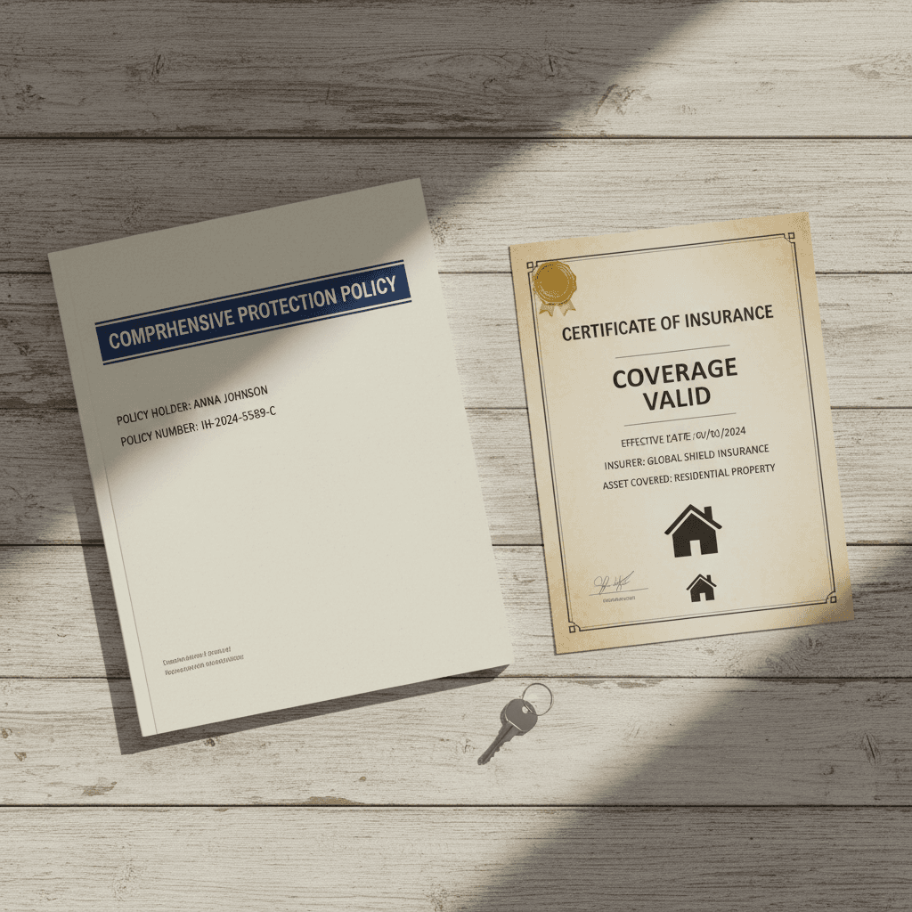 General liability insurance certificate