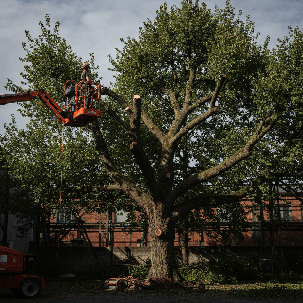 Structural pruning revealing improved tree form and health