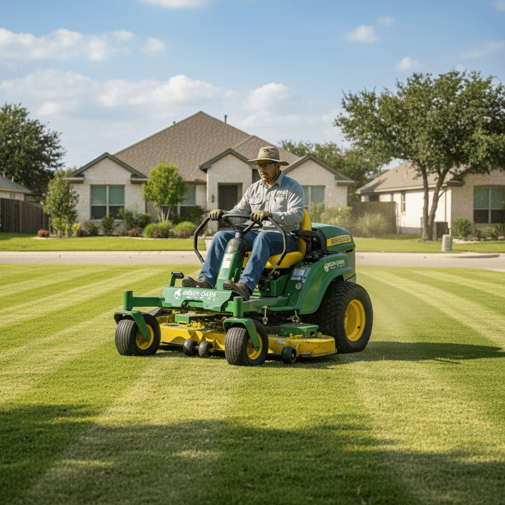 Professional lawn mowing service