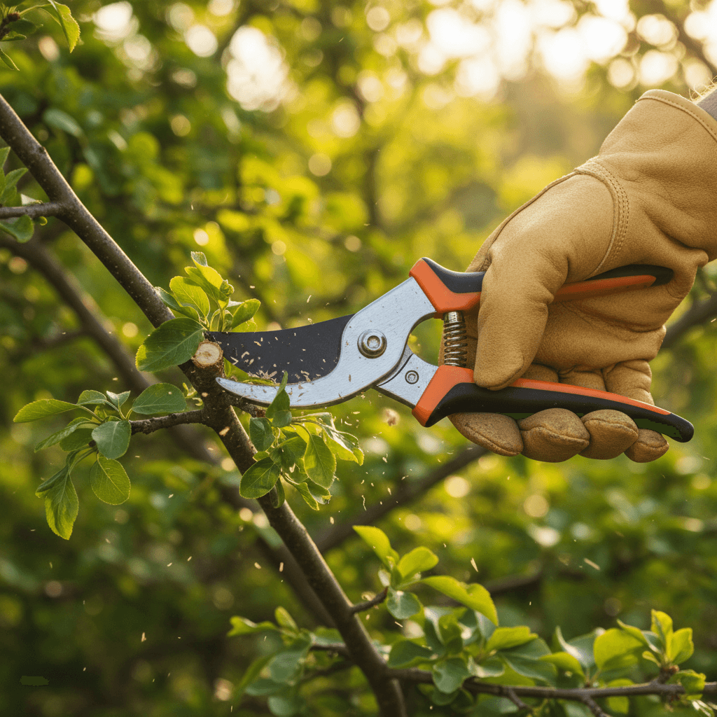Structural pruning for young trees